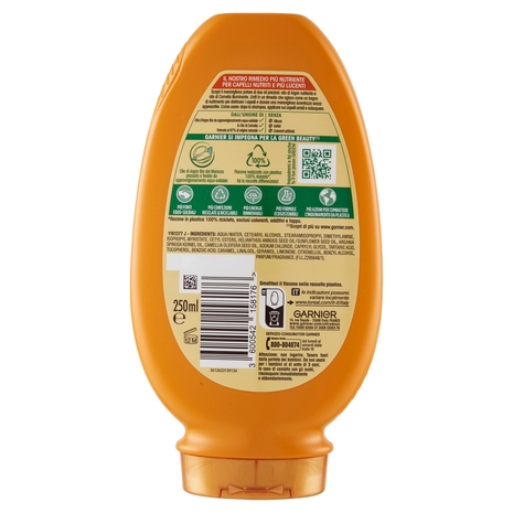 Garnier Ultra Dolce Balsamo Meraviglioso all'olio d'argan e di camelia per capelli secchi, 250 ml